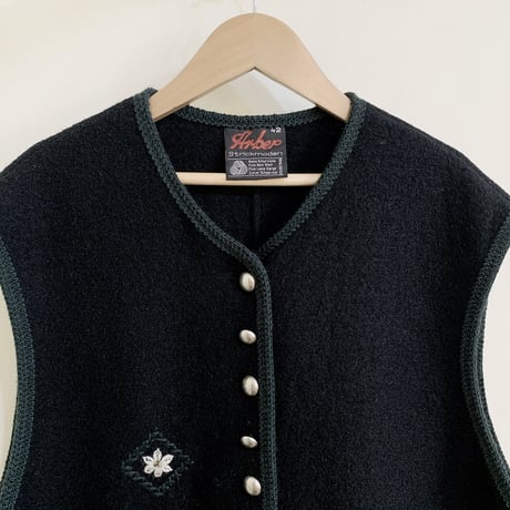 used embroidery Tyrol vest