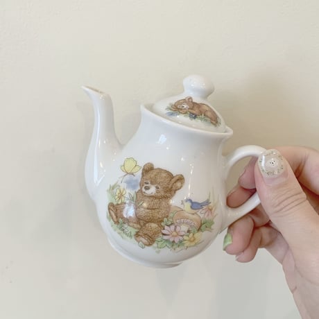 antique teddy bear tea set