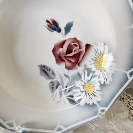 antique Digoin & Sarreguemines plate