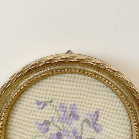 antique embroidery flower decor