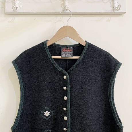 used embroidery Tyrol vest