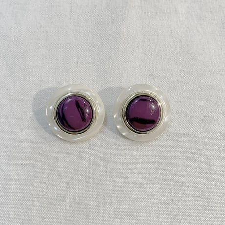 vintage purple color earring
