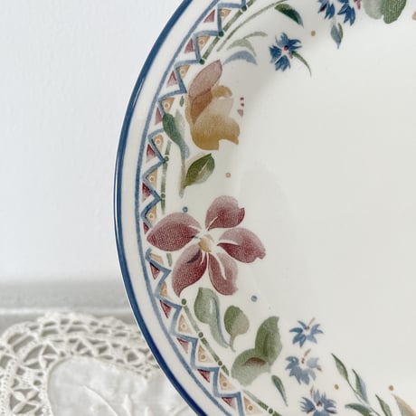 antique flower plate