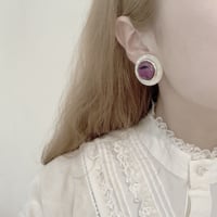 vintage purple color earring