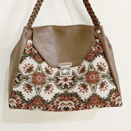 vintage Gobelin Floral Clothed bag