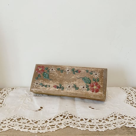 antique painting flower box