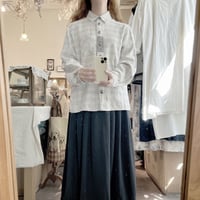 used embroidery  check blouse