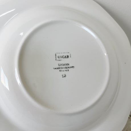antique Digoin & Sarreguemines plate