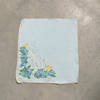antique hand paint handkerchief