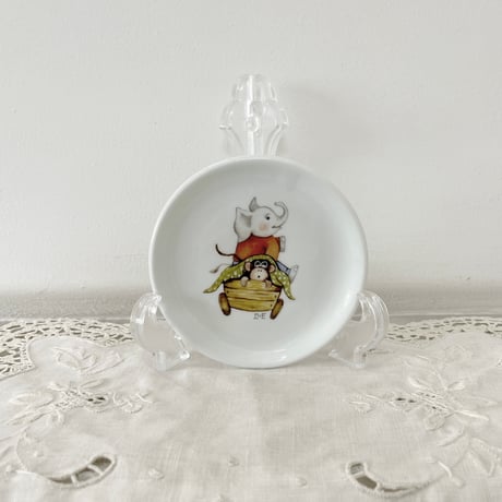 antique small animal plate