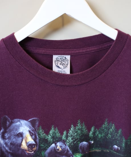【USED】USA製 JEAGLE / BEARプリントTシャツ (ユニセックス)