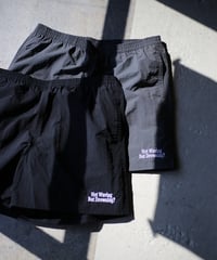 NEW !! 【REAL TEMPO ORIGINAL】 NYLON SHORTS "Not Waving But Drowning?" (ユニセックス)