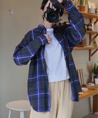 【USED】 USA製 L.L.Bean / ボタンダウンチェックシャツ (ユニセックス)
