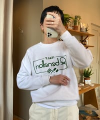 【USED】 ［薄手］Benetton ロゴスウェット (ユニセックス)