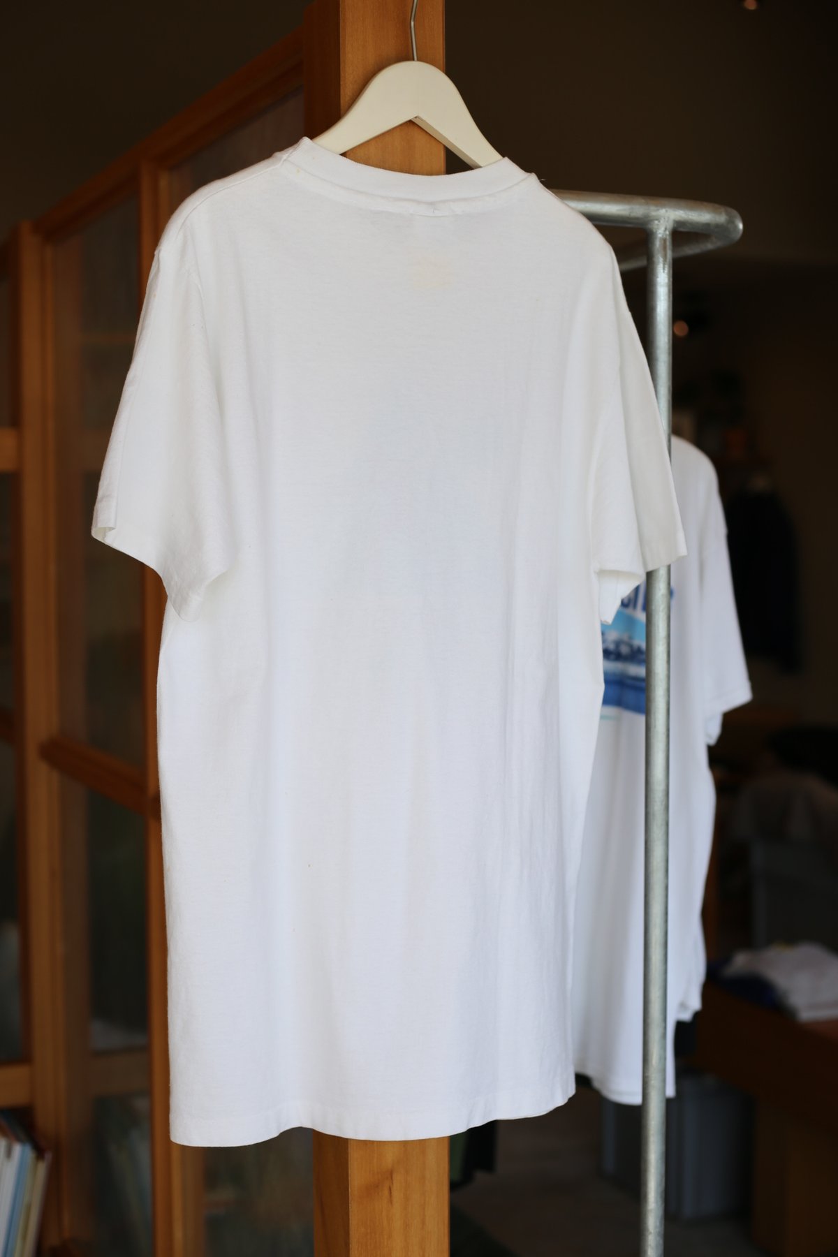 USED】anvil (アンビル) / NEW ENGLAND テニスプリントTシャツ