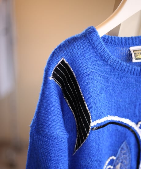 【USED】crew neck Bijou knit (レディース)