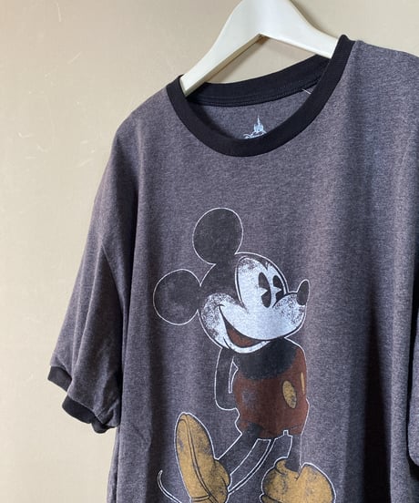 【USED】 Disney Parks / ミッキーマウス リンガーTシャツ (ユニセックス)