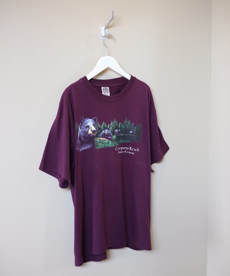 【USED】USA製 JEAGLE / BEARプリントTシャツ (ユニセックス)