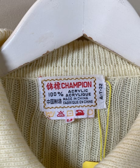 【USED】 綿標 CHAMPION / ニットジャケット  (ユニセックス)