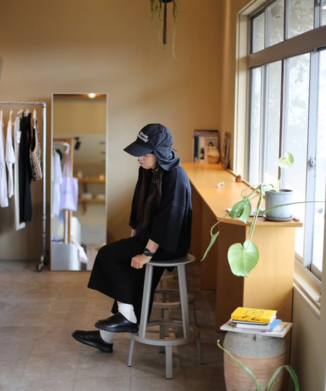 【REALTEMPO ORIGINAL】 Sunshade cap "Not Waving But Drowning?" (unisex)