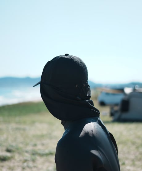 【REALTEMPO ORIGINAL】 Sunshade cap "Not Waving But Drowning?" (unisex)