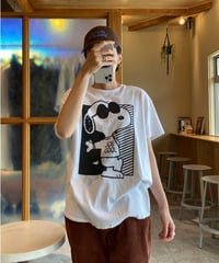 【USED】 SNOOPY “JOE COOL” プリントTシャツ (ユニセックス)