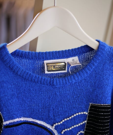 【USED】crew neck Bijou knit (レディース)
