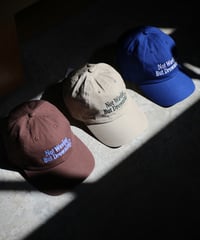 再入荷 !! 【REALTEMPO ORIGINAL】 コットンウォッシュドキャップ "Not Waving But Drowning?" (ユニセックス)