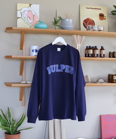 【ORIGINAL】 Vulpes. / College Logo ロングスリーブ Tシャツ (ユニセックス)