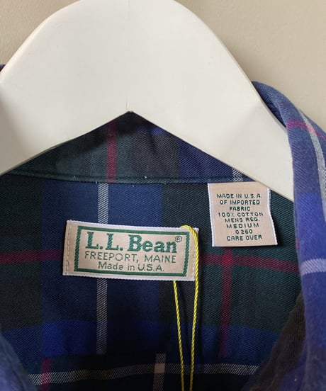 【USED】 USA製 L.L.Bean / ボタンダウンチェックシャツ (ユニセックス)