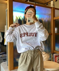 【ORIGINAL】 Vulpes. / College Logo ロングスリーブ Tシャツ (ユニセックス)