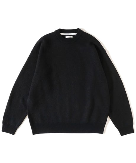 UNIVERSAL PRODUCTS. / FELTED MERINO WOOL CREW NECK SWEATER 233-60203