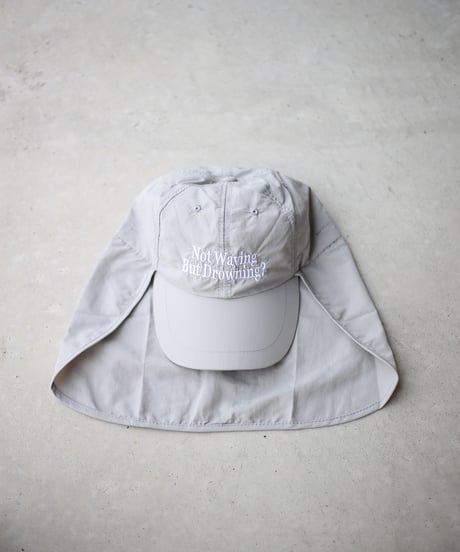 【REALTEMPO ORIGINAL】 Sunshade cap "Not Waving But Drowning?" (unisex)