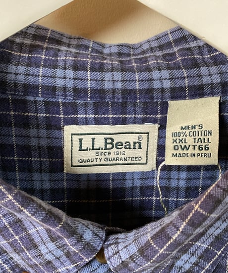 【USED】【ビッグサイズ】L.L.Bean / ボタンダウン フランネルシャツ (ユニセックス)