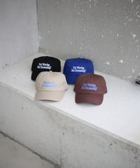 再再入荷 !! 【REALTEMPO ORIGINAL】 コットンウォッシュドキャップ "Not Waving But Drowning?" (ユニセックス)