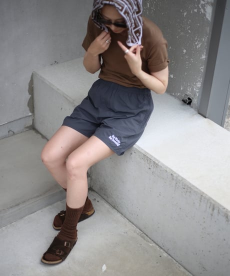 NEW !! 【REAL TEMPO ORIGINAL】 NYLON SHORTS "Not Waving But Drowning?" (ユニセックス)