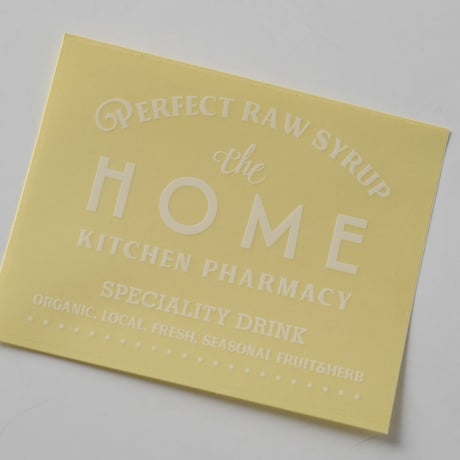 HOME KITCHEN PHARMACY ステッカー（クリア）