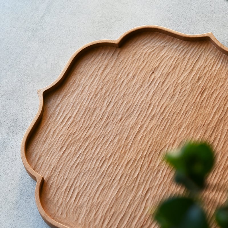 svale furniture 木製皿 svale furniture/三木達也 稜花皿/Φ280 svf‐107 | svale