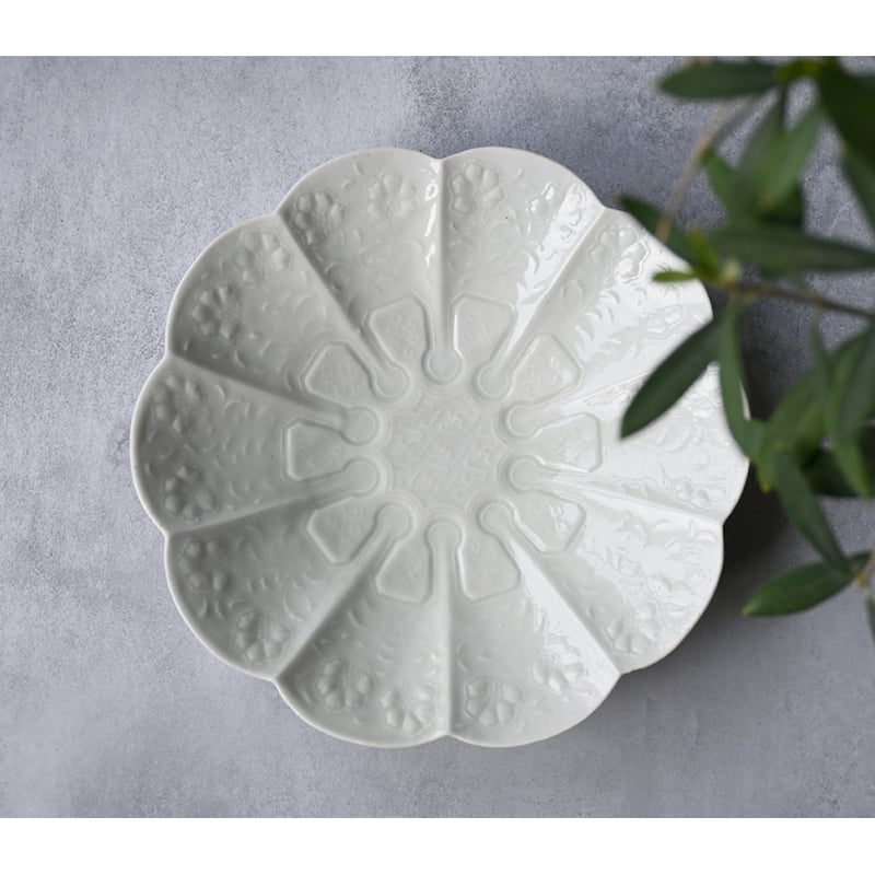 石田 裕哉 陽刻菊鉢/Φ190 ISHI-31 | svale furniture