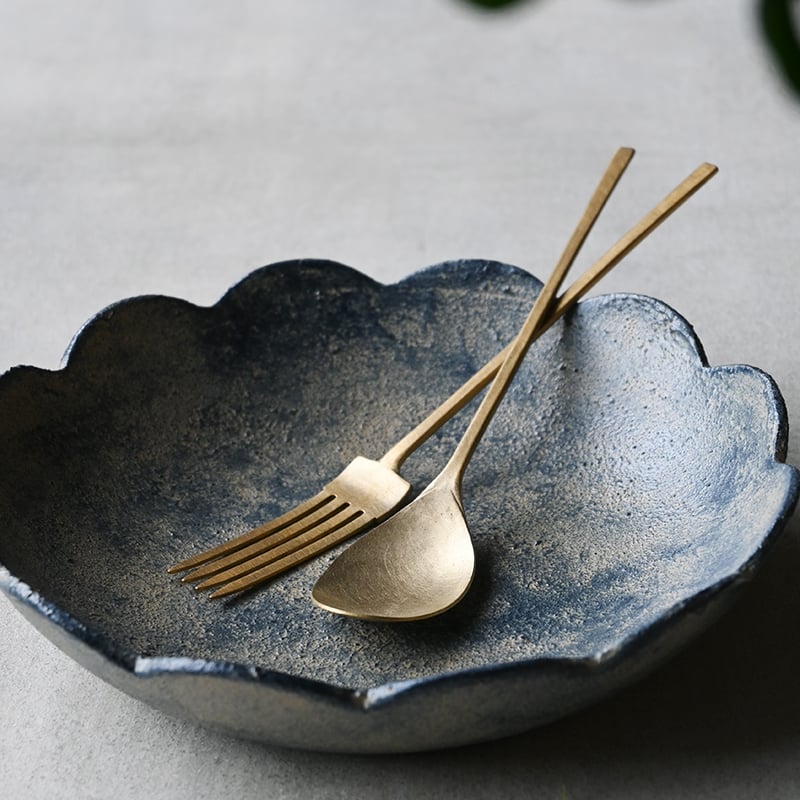 ヒウラユカさん　真鍮のカトラリーセット 5本 楽天市場】東屋（あずまや）姫フォーク真鍮5本セット[カトラリー