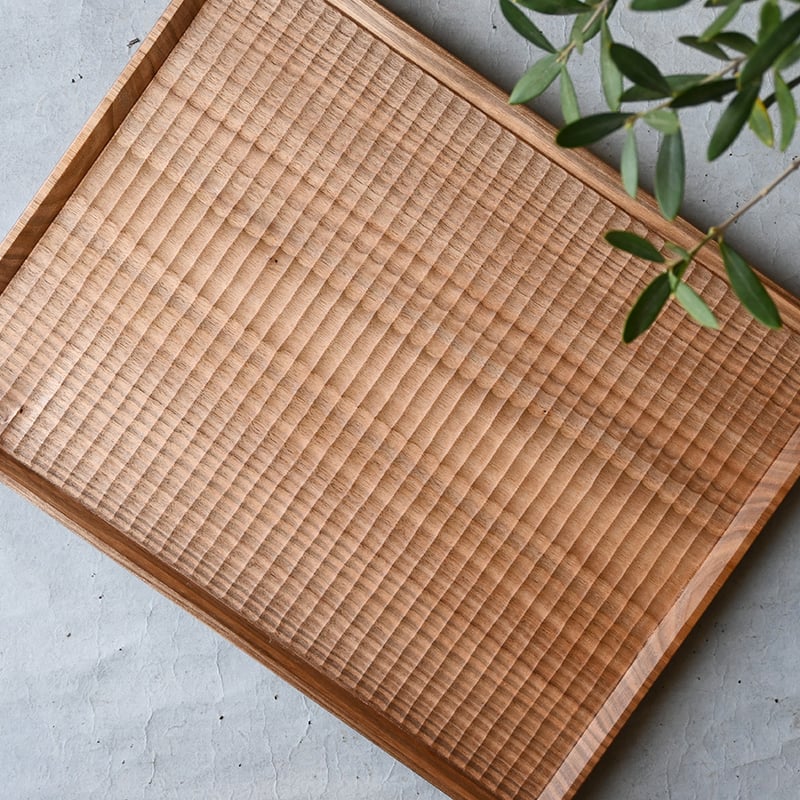 加賀雅之 彫り盆/360×280 KA-19 | svale furniture