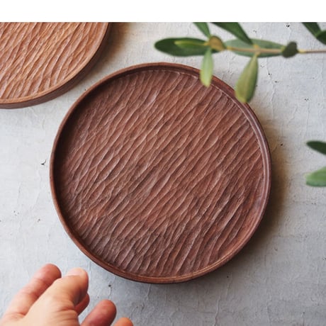 ふじい製作所1点もの欅丸盆