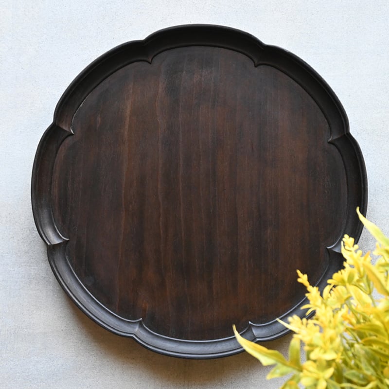 Svale Furniture /三木達也さん 飾縁輪花盆 鉄染 svale furniture/三木達也 飾り縁・輪花盆φ315 svf‐201 | s