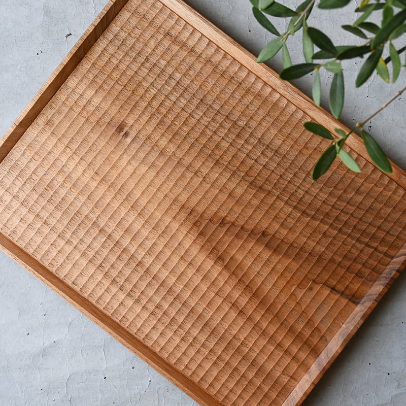 加賀雅之 彫り盆/360×280 KA-19 | svale furniture