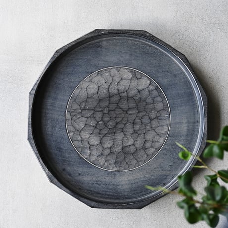 吉田 欣司　12角盆 *3点サイズ違い　 YO-18