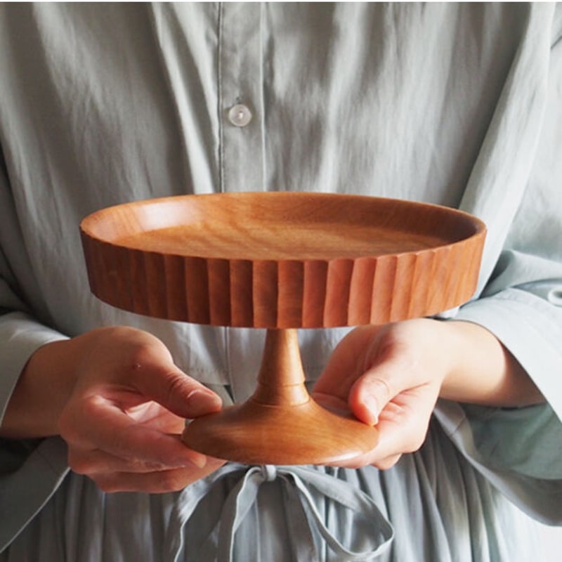 【美品】　森の、おこぼれ　「katasumi」 コンポート皿　ウッドコンポート 美品】森の、おこぼれ「katasumi」 コンポート皿ウッドコンポート