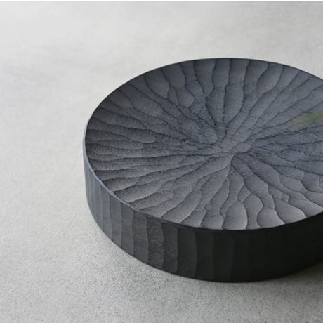 吉田 欣司　台皿/漆 Φ180　YO-08