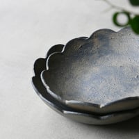 svale furniture/三木達也   花ボウルΦ200　〇蒔地白漆　svf-39