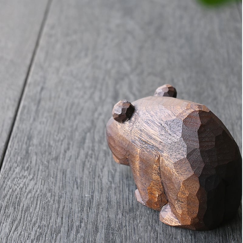 向こう山、わたしたちの影の粒々。/木彫りの熊 tusbu-04 | svale furniture