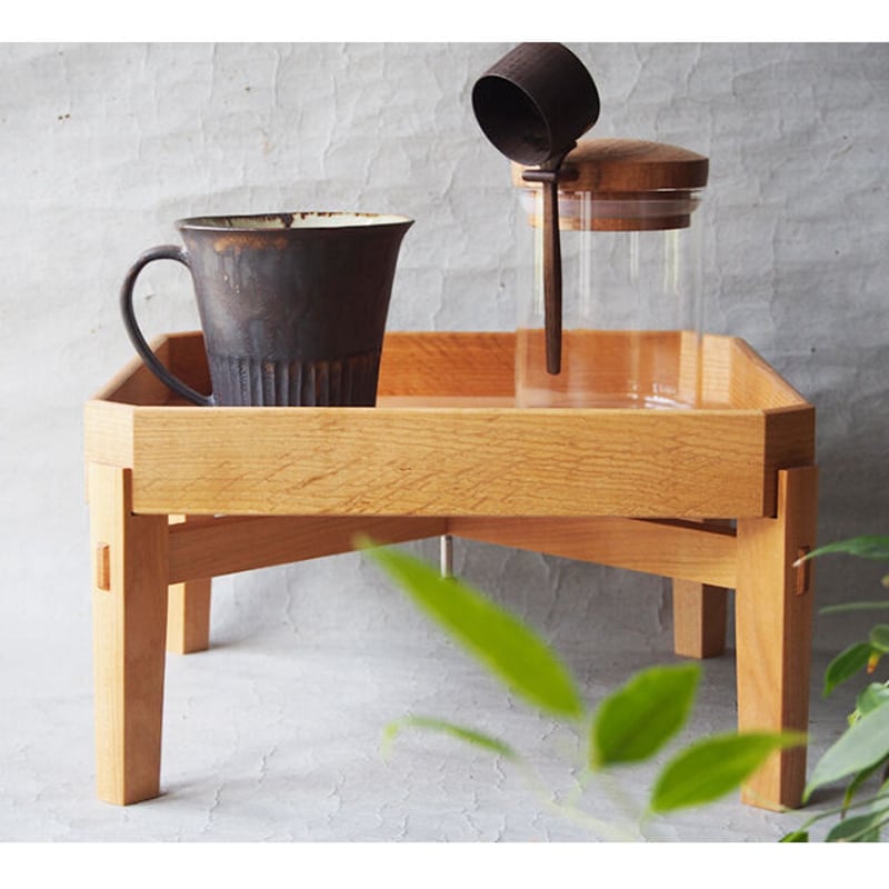 田澤祐介 9寸隅切盆 TA-32 ☆折脚付き | svale furniture 田澤祐介 9寸隅切盆 TA-32 ☆折脚付き | svale furniture